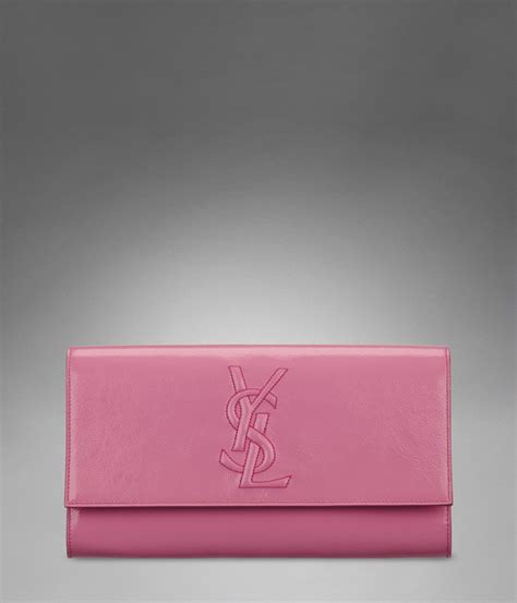 yves saint laurent clutch pink|authentic ysl handbag clutch.